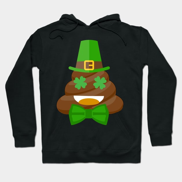 Smamrocks Funny St. Patrick'leprechaun poops Day Hoodie by CMDesign